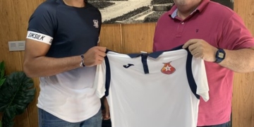 Said Amar (i), uno de los últimos fichajes del Melistar.