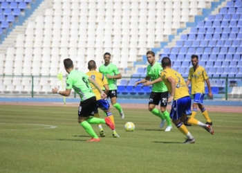 El centrocampista Ceberio, en el último de los partidos de entrenamiento.