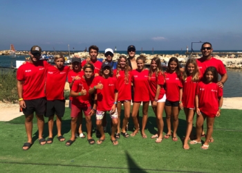 Componentes de la selección española, con los melillenses presentes.