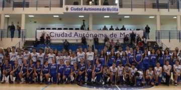 Foto de familia de las selecciones autonómicas melillenses que tomaron parte la pasada temporada en los distintos Campeonatos de España en los que la Territorial estuvo presente.