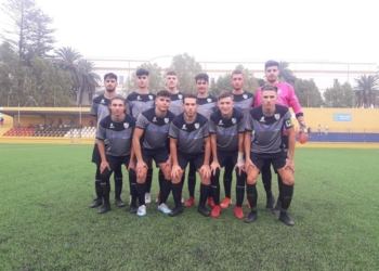 Jugadores de la escuadra malagueña en la pasada jornada.