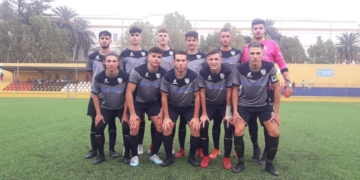 Jugadores de la escuadra malagueña en la pasada jornada.