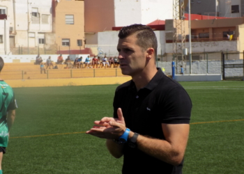 Nacho Aznar, en el último partido en La Espiguera.