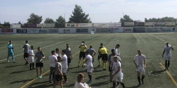 Jugadores de la escuadra palmesana, en una de sus partidos.