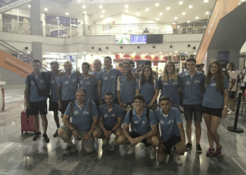 Última selección de la Federación Melillense de Triatlón que acudió a unos Campeonatos de España.