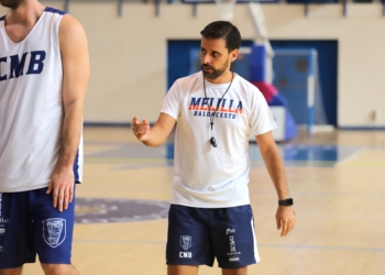 Alejandro Alcoba, entrenador del Melilla Baloncesto.