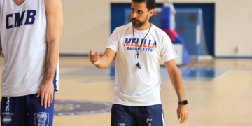 Alejandro Alcoba, entrenador del Melilla Baloncesto.