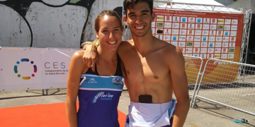 Paula Creus y Álvaro Martínez, dos de los melillenses en el Nacional.
