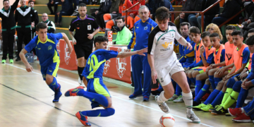 Los jugadores melillenses, en uno de sus partidos nacionales.