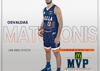 Osvaldas Matulionis se adjudica el punto como MVP del partido en el que los melillenses se enfrentaron al Valladolid.