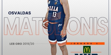 Osvaldas Matulionis se adjudica el punto como MVP del partido en el que los melillenses se enfrentaron al Valladolid.