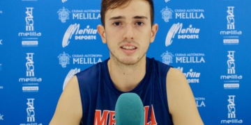 El jugador madrileño Ignacio Ballespín ha sido el encargado de acudir a la sala de prensa para hablar del partido de mañana viernes frente al HLA Alicante.