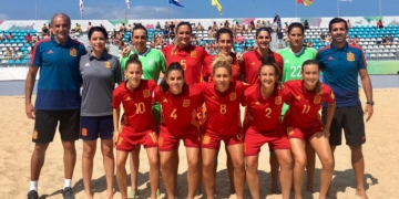 La melillense Lorena Asensio es una de las ‘fijas’ en las convocatorias de la selección española femenina de fútbol playa.