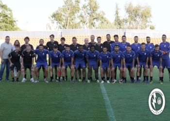 Plantilla del conjunto madrileño del Rayo Majadahonda, próximo rival de los azulinos en el Campeonato Nacional de Liga del Grupo I de Segunda División B.