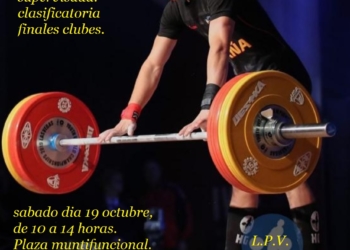 Cartel anunciador de la competición del próximo sábado.