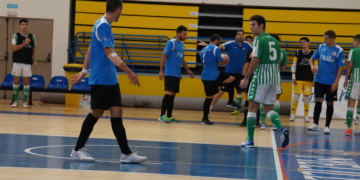 Los melillenses, en uno de sus partidos como local.