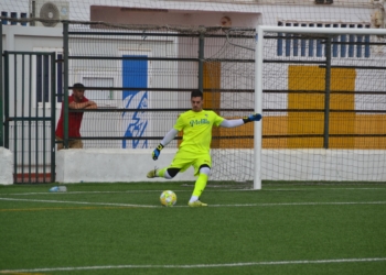 El cancerbero melillense Jesús Avellaneda dejó su portería a cero.