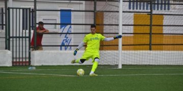 El cancerbero melillense Jesús Avellaneda dejó su portería a cero.