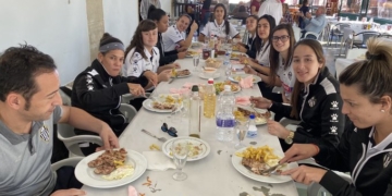 Los componentes de la expedición melillense no terminaron nada contentos del arbitraje sufrido en Jaén.