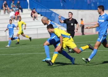 Imagen del encuentro que disputaron los insulares en el terreno de juego del Getafe B.