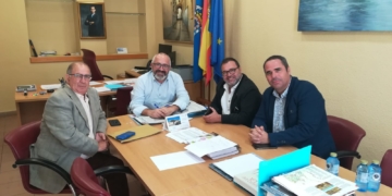 Imagen de la visita de los periodistas deportivos.