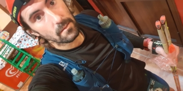 El melillense antes de tomar la salida.