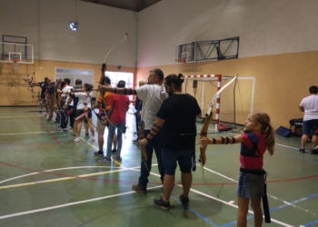 Arqueros melillenses, en una de las competiciones locales.