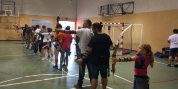 Arqueros melillenses, en una de las competiciones locales.