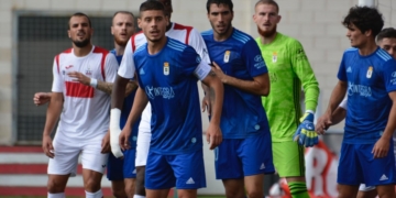 Jugadores de la escuadra madrileña, en uno de los partidos de la presente temporada liguera.