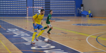 Borja en acción, durante uno de los partidos de esta temporada.