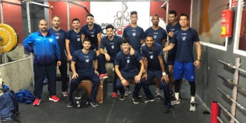 Buen ambiente dentro del seno de la primera plantilla del CV Melilla.