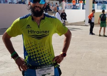 El atleta de nuestra ciudad, a la finalización de una de las etapas