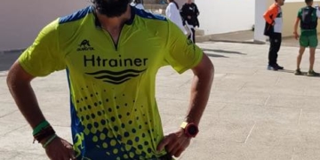 El atleta de nuestra ciudad, a la finalización de una de las etapas