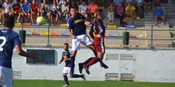 Los melillenses, en uno de sus partidos como locales.