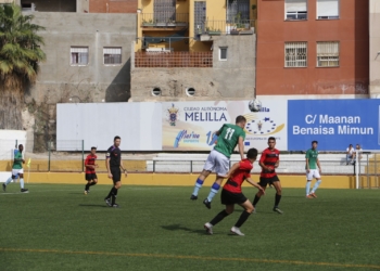 Imagen de uno de los partidos del cuadro melillense.