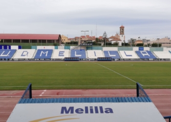 Imagen del estadio municipal Álvarez Claro, a la hora que se tenía que haber jugado el choque.