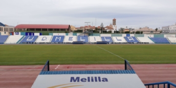 Imagen del estadio municipal Álvarez Claro, a la hora que se tenía que haber jugado el choque.