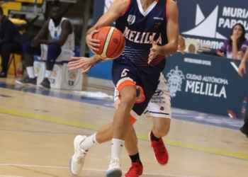 Javi Marín, uno de los jugadores más regulares de la escuadra melillense.