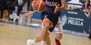 Javi Marín, uno de los jugadores más regulares de la escuadra melillense.