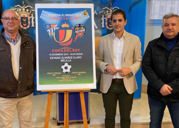 Presentación del cartel del partido entre el Melilla CD y el Levante UD.
