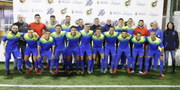 Componentes de la selección melillense sénior que va a disputar en la localidad riojana de Haro esta nueva edición de la Copa de Regiones UEFA.