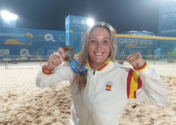 Lorena Asensio se proclamó con la Selección Española, campeona de los Juegos Mundiales de la Arena en Qatar.