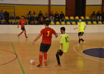 Jugadores de la Peña Barcelonista en su último partido de liga.