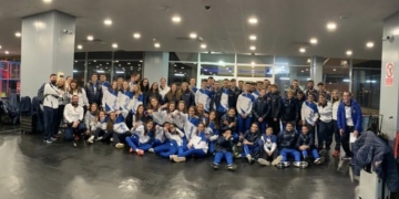 Jugadores de la Federación Melillense de Baloncesto que se han desplazado hasta tierras albaceteñas durante este fin de semana.