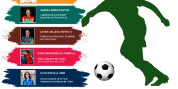 Cartel anunciador de estas jornadas deportivas en el mundo del fútbol femenino.