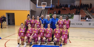 Jugadoras de la escuadra de La Salle desplazadas a Granada.