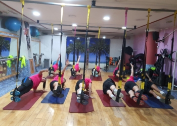 Una de las sesiones de entrenamientos de esta semana fue en el gimnasio Olympic Center.