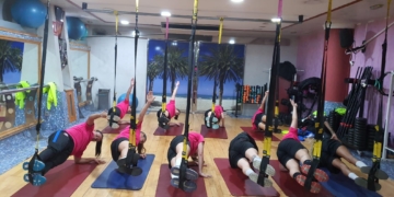 Una de las sesiones de entrenamientos de esta semana fue en el gimnasio Olympic Center.