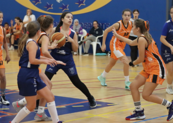 Imagen de uno de los encuentros disputado esta temporada en la categoría femenina.