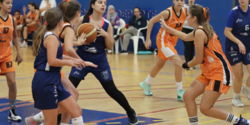 Imagen de uno de los encuentros disputado esta temporada en la categoría femenina.